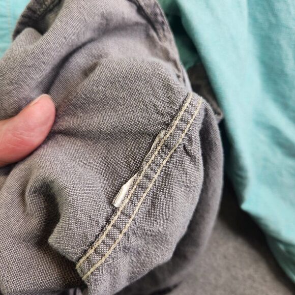 Vans Off the Wall Shirt Mens Large Blue Gray Colorblock Retro Skateboarding - Picture 10 of 15